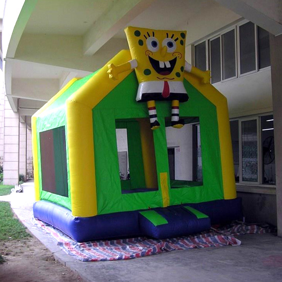 Inflatable spongebob bouncy castle