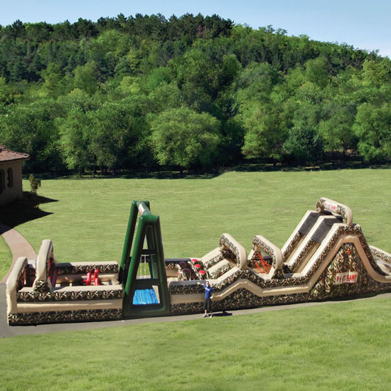 Boot camp inflatable obstacle course