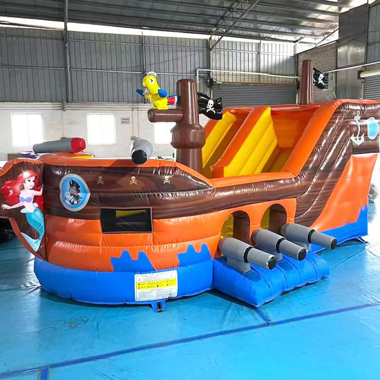 Inflatable slide pirate slide