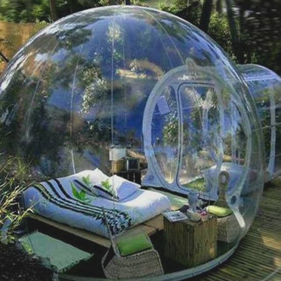 Human bubble tent