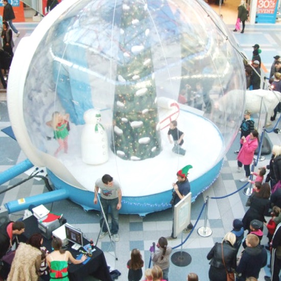 Xmas inflatable snow globe