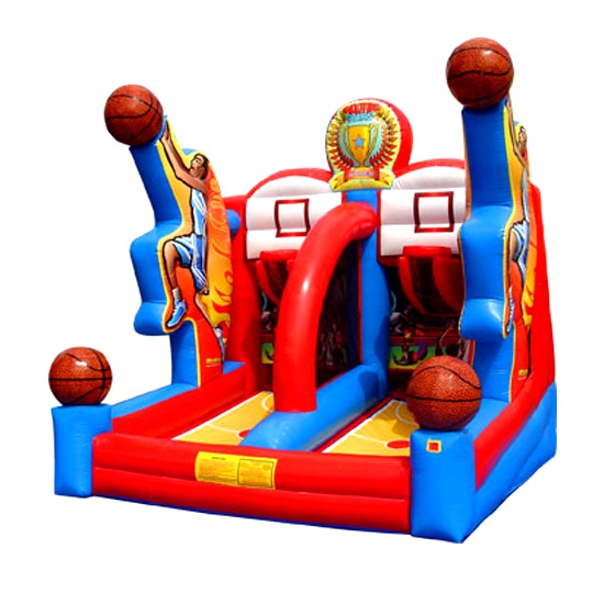 Inflatable basketball game